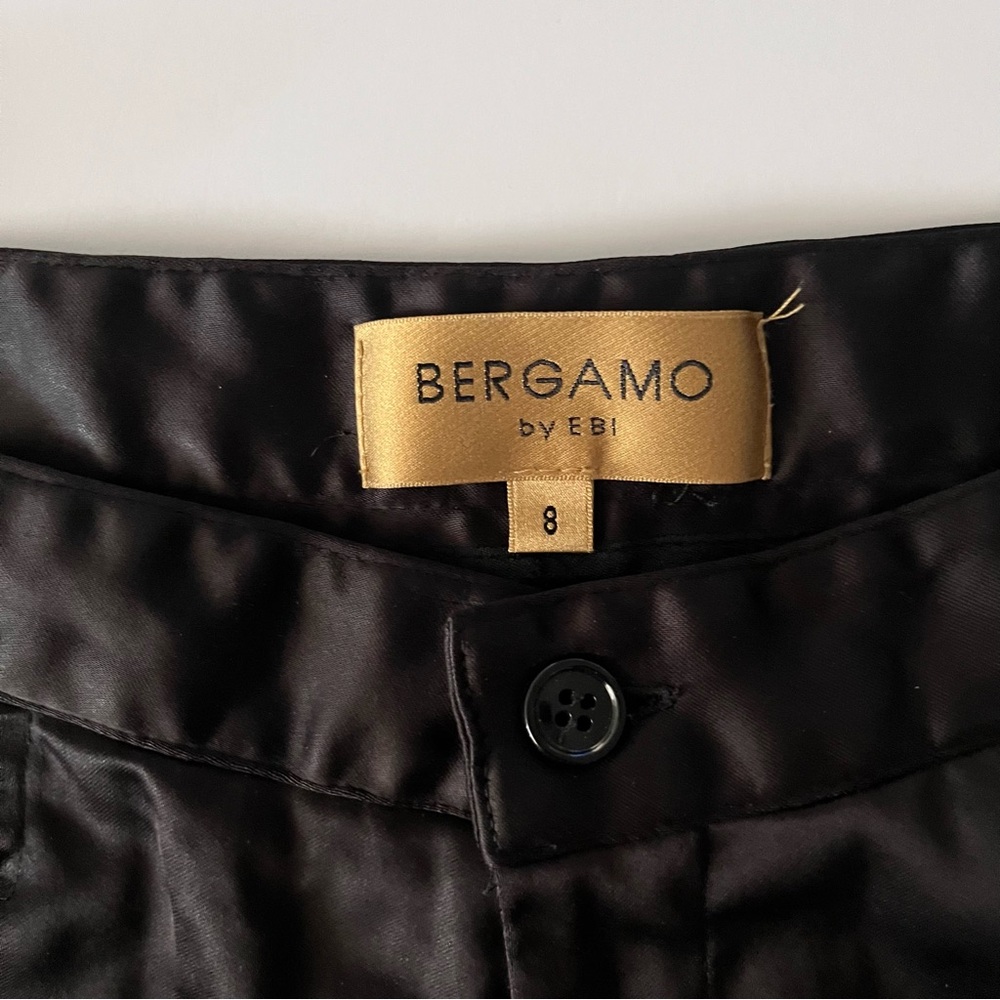 Bergamo By Ebi Women's Black Silky Pants Size 8 View 2